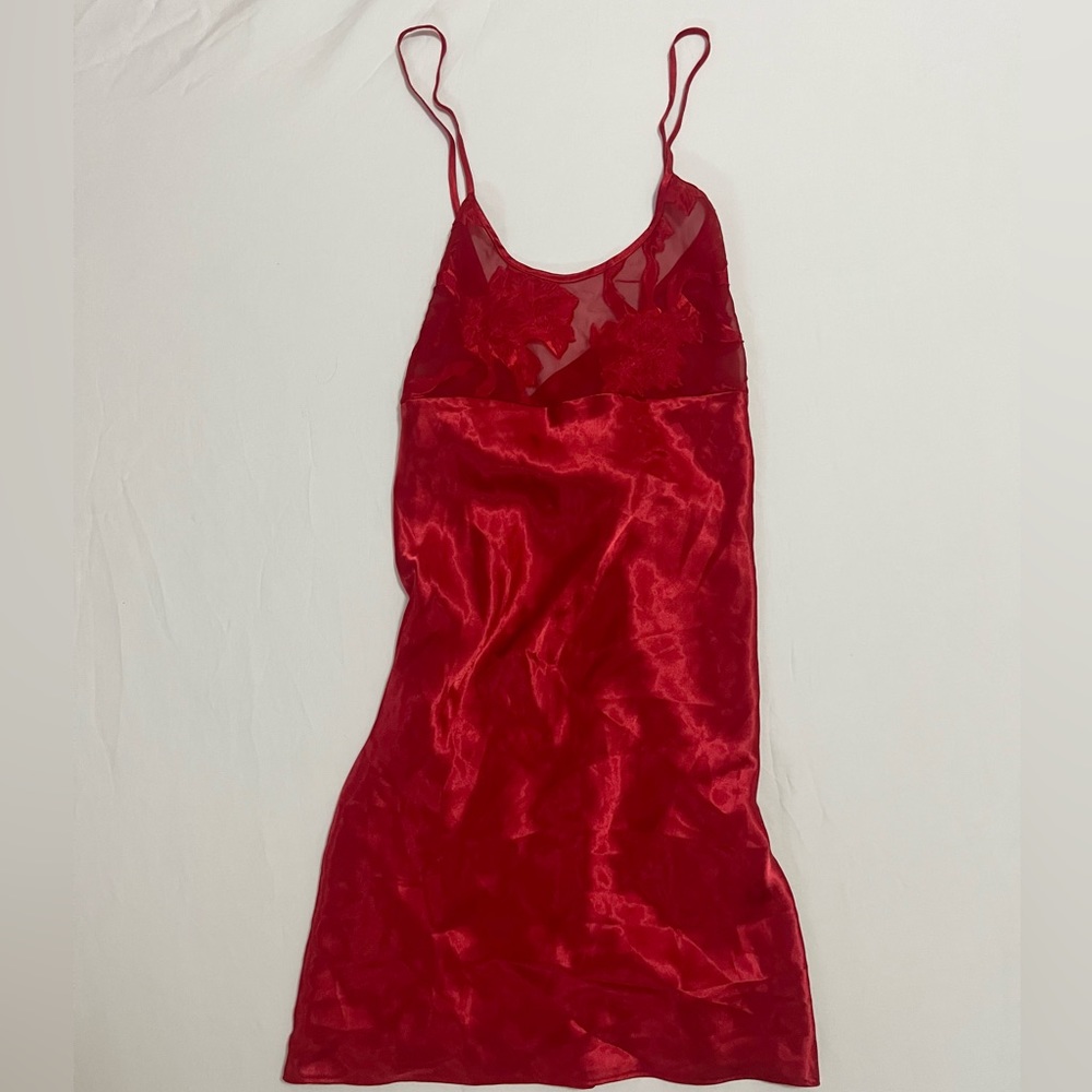 Red slip dress - Vintage Anne Stuart size M